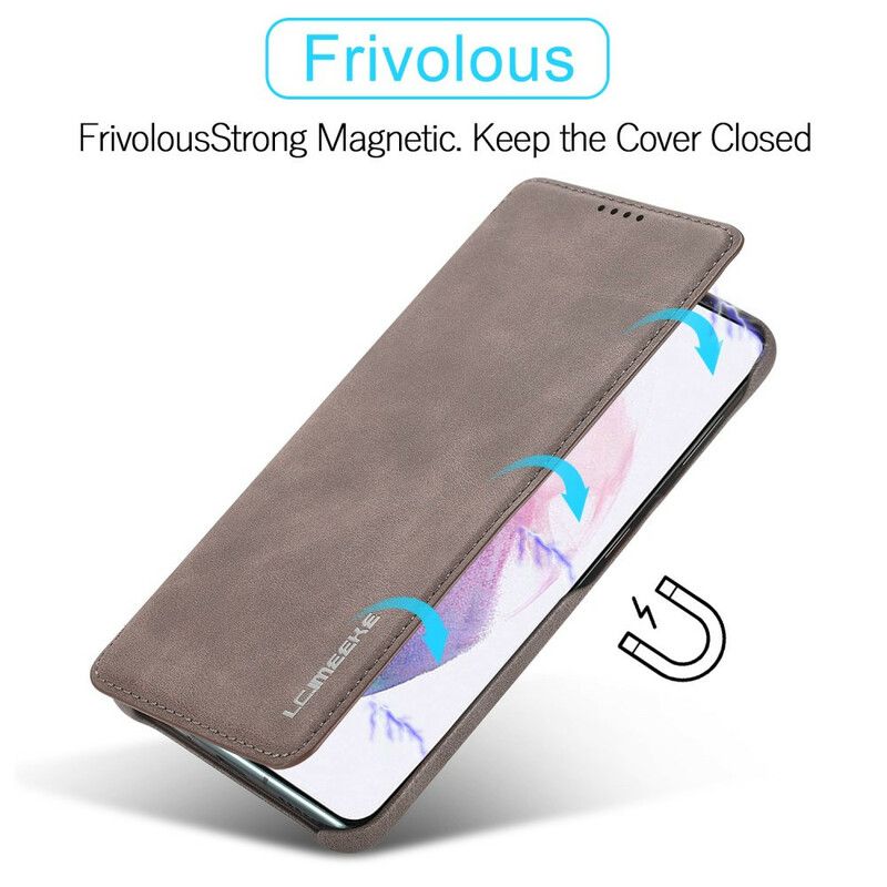 Flip Case Für Samsung Galaxy S21 Fe Lc.imeeke Ledereffekt