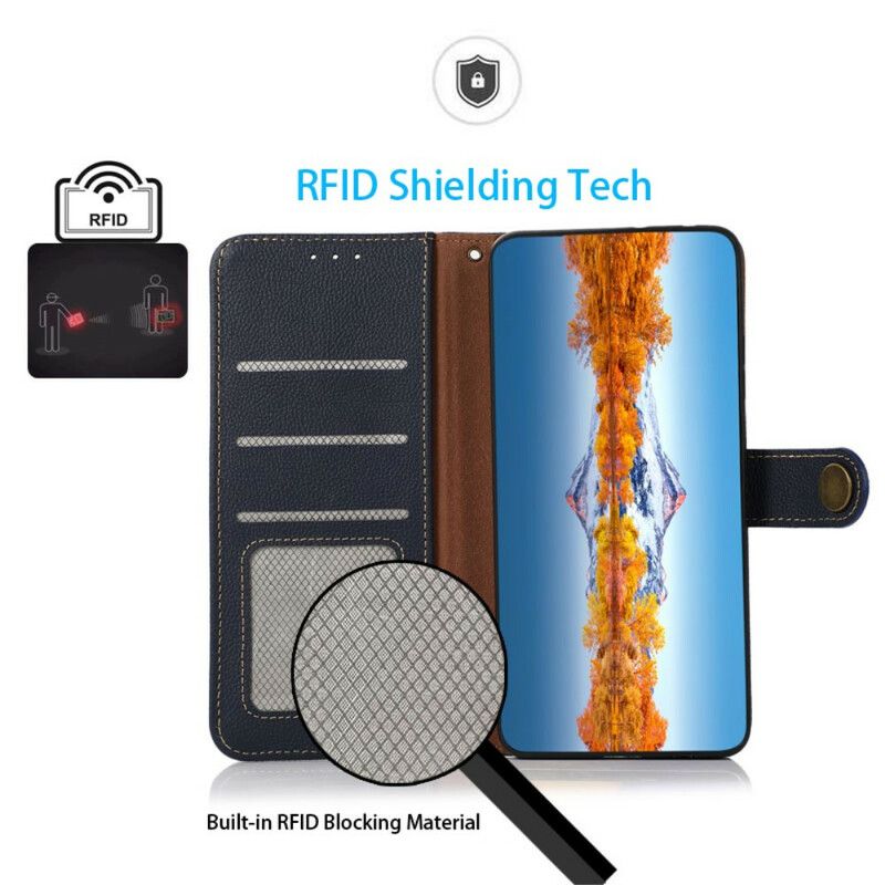 Lederhüllen Samsung Galaxy S21 Fe Kunstleder Khazneh Rfid