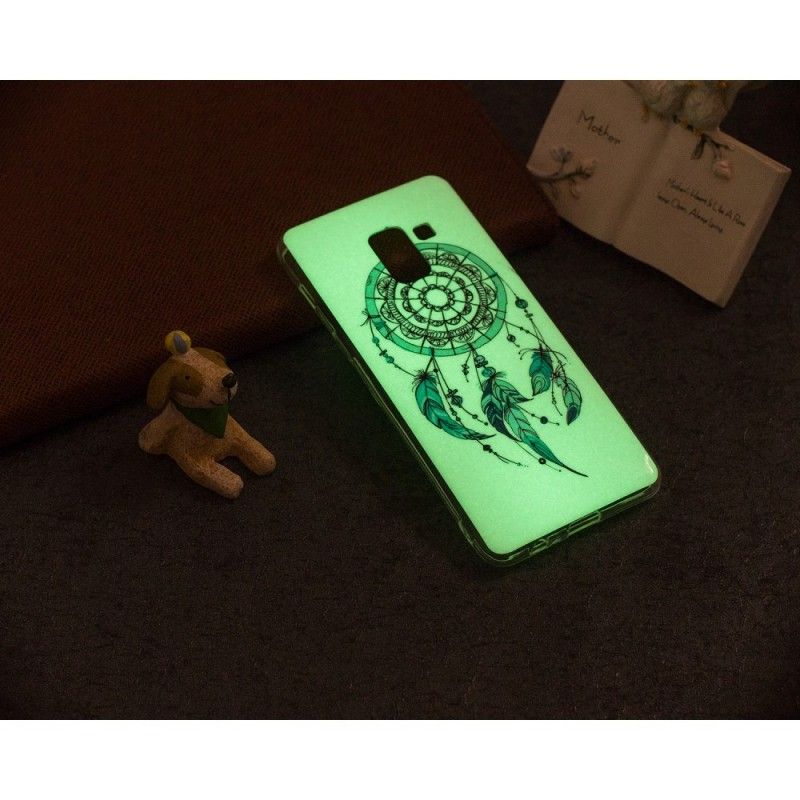 Hülle Samsung Galaxy A8 Fluoreszierender Traumfänger