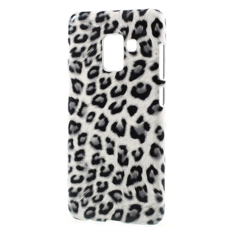 Hülle Samsung Galaxy A8 Weiß Leopard