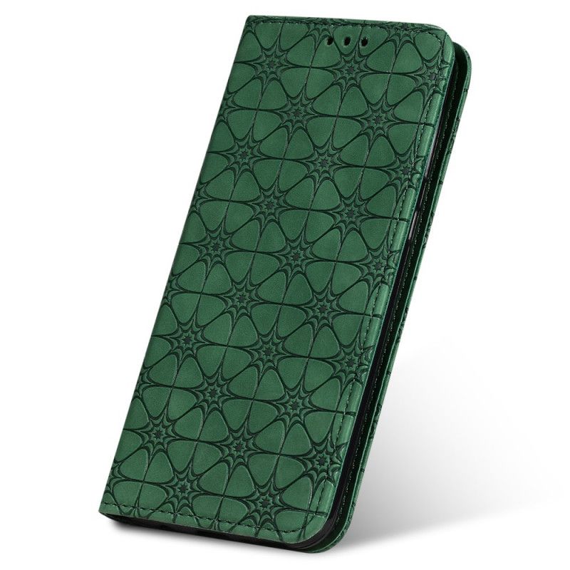 Flip Case Für Samsung Galaxy A51 5G Grün Sternendruck