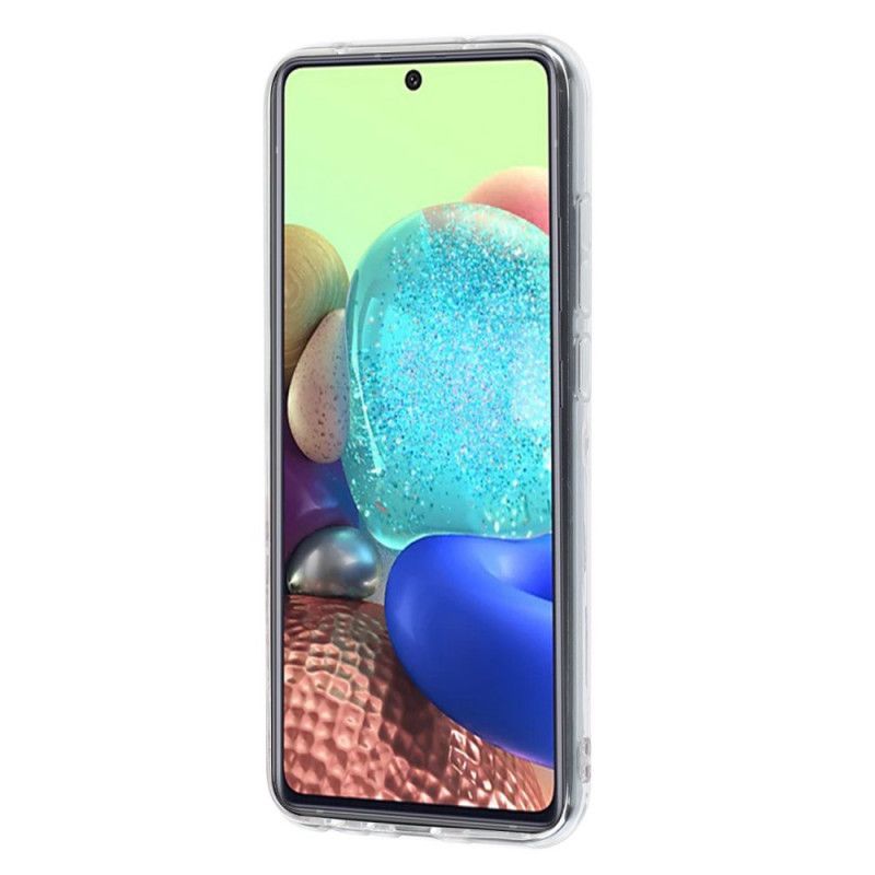 Hülle Samsung Galaxy A51 5G Fluoreszierende Mandala-Eule