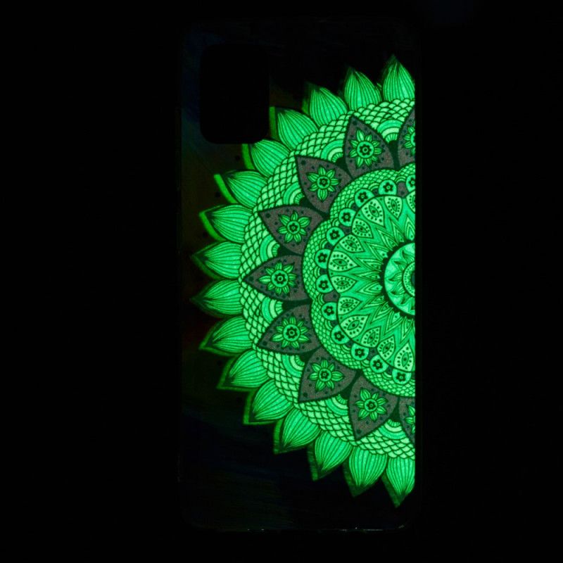 Hülle Samsung Galaxy A51 5G Fluoreszierendes Farbiges Mandala