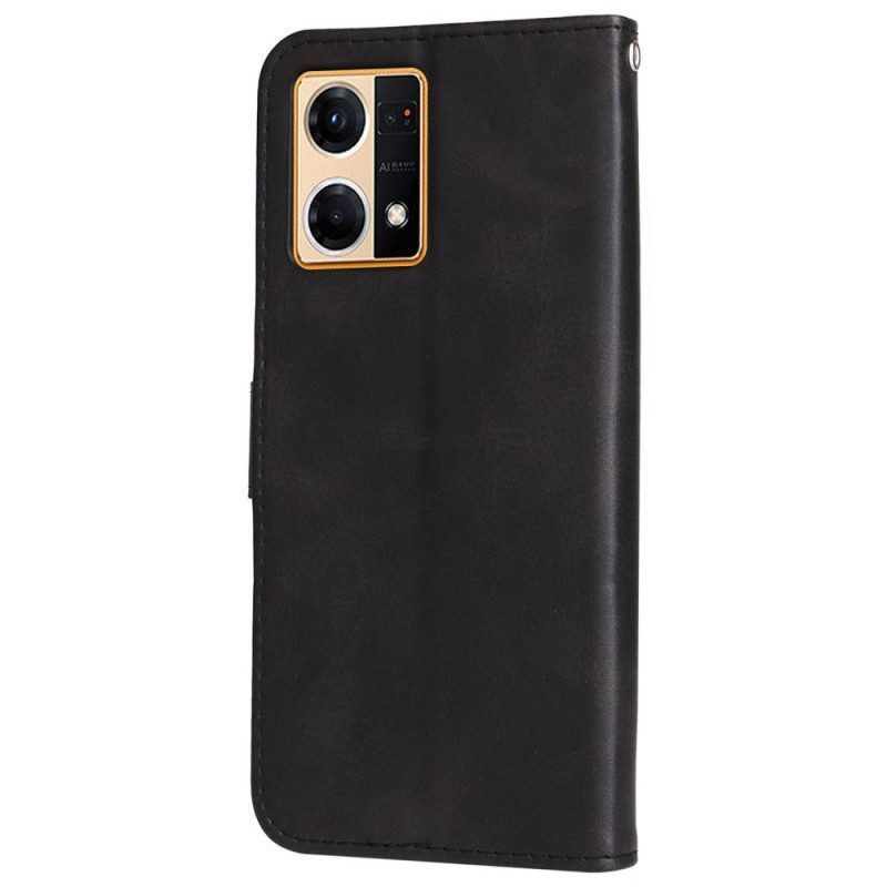 Flip Case Für Oppo Reno 7 Geldbörse