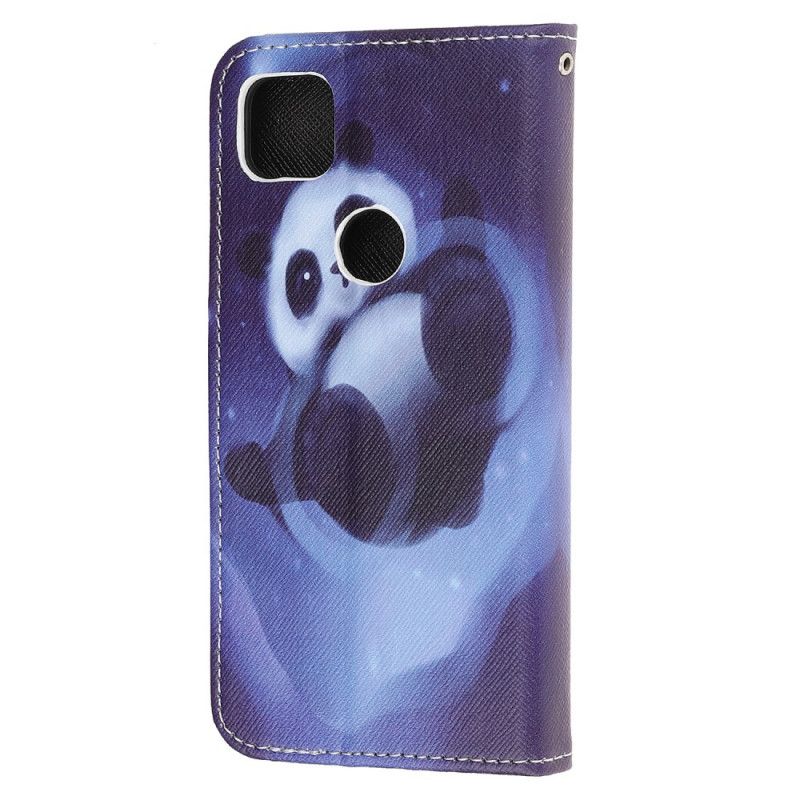 Lederhüllen Google Pixel 4a Panda-Raum Mit Tanga