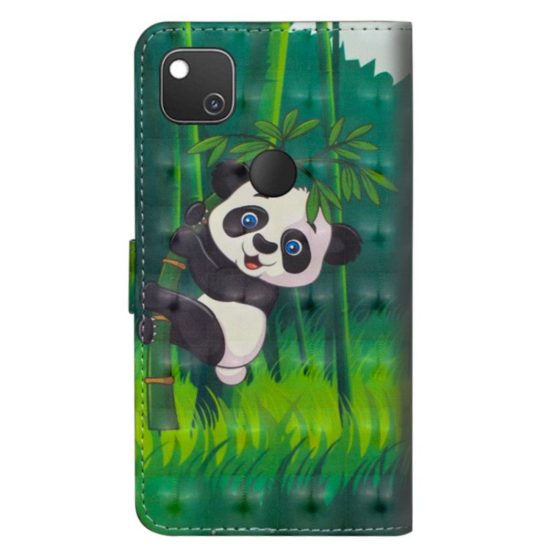 Lederhüllen Google Pixel 4a Panda Und Bambus