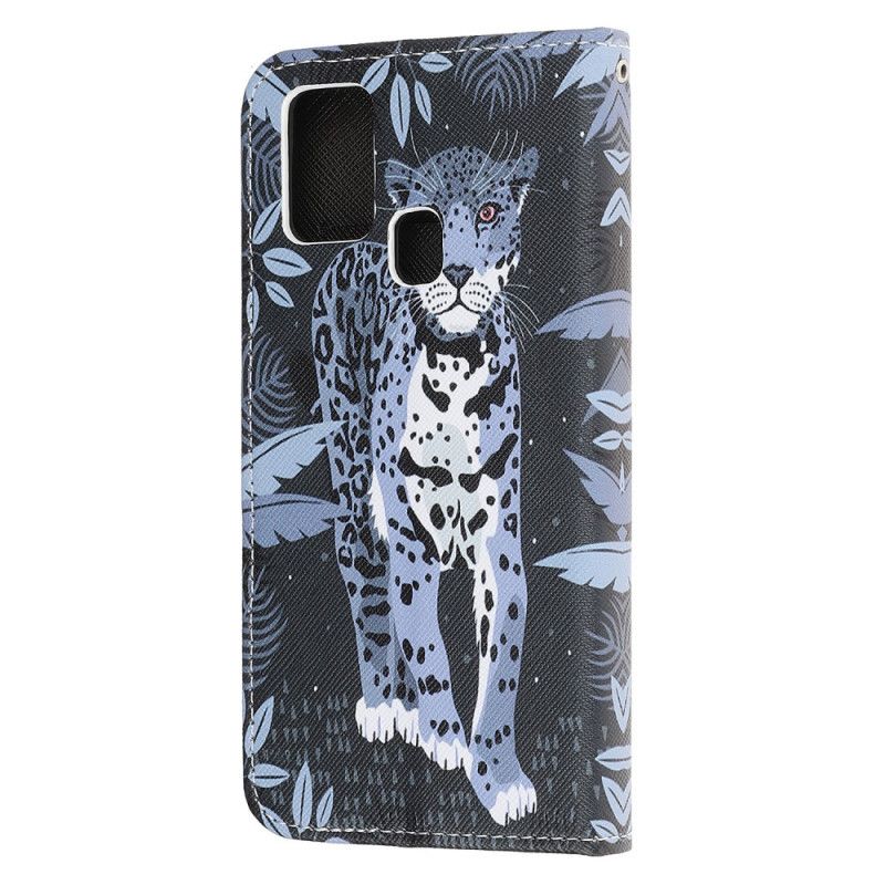 Lederhüllen Honor 9X Lite Handyhülle Leopard Mit Tanga