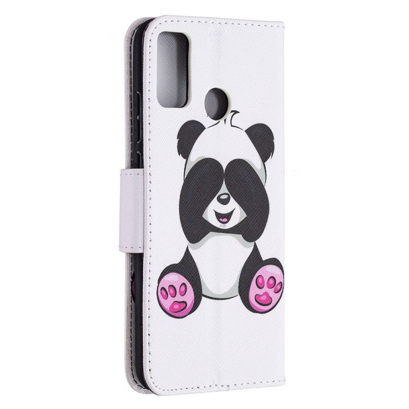 Lederhüllen Honor 9X Lite Lustiger Panda