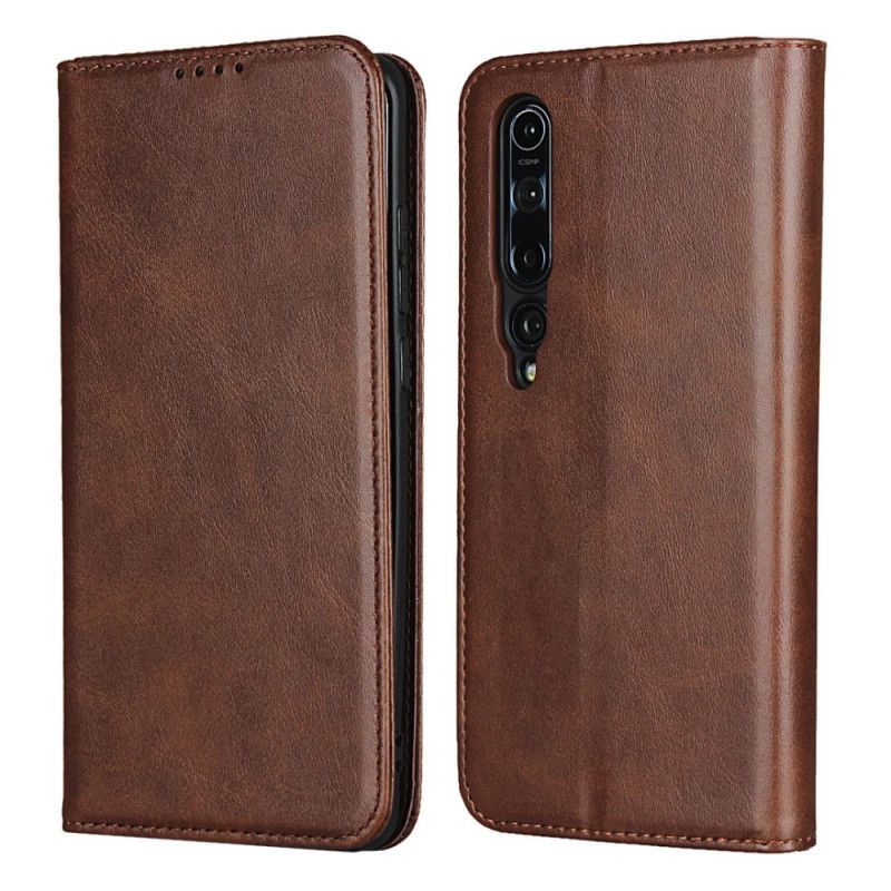 Flip Case Xiaomi Mi 10 / 10 Pro Schwarz Elegantes Spaltleder