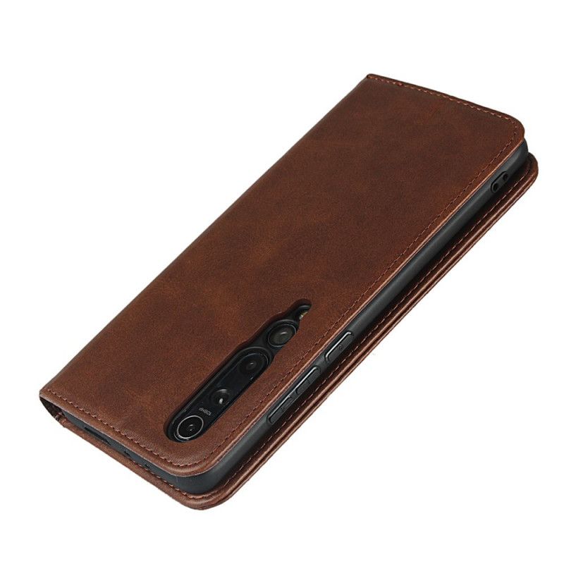 Flip Case Xiaomi Mi 10 / 10 Pro Schwarz Elegantes Spaltleder