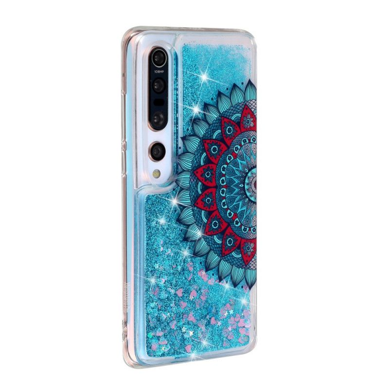 Hülle Xiaomi Mi 10 / 10 Pro Dunkelblau Glitzermandala