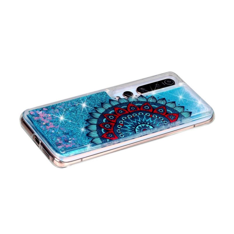 Hülle Xiaomi Mi 10 / 10 Pro Dunkelblau Glitzermandala