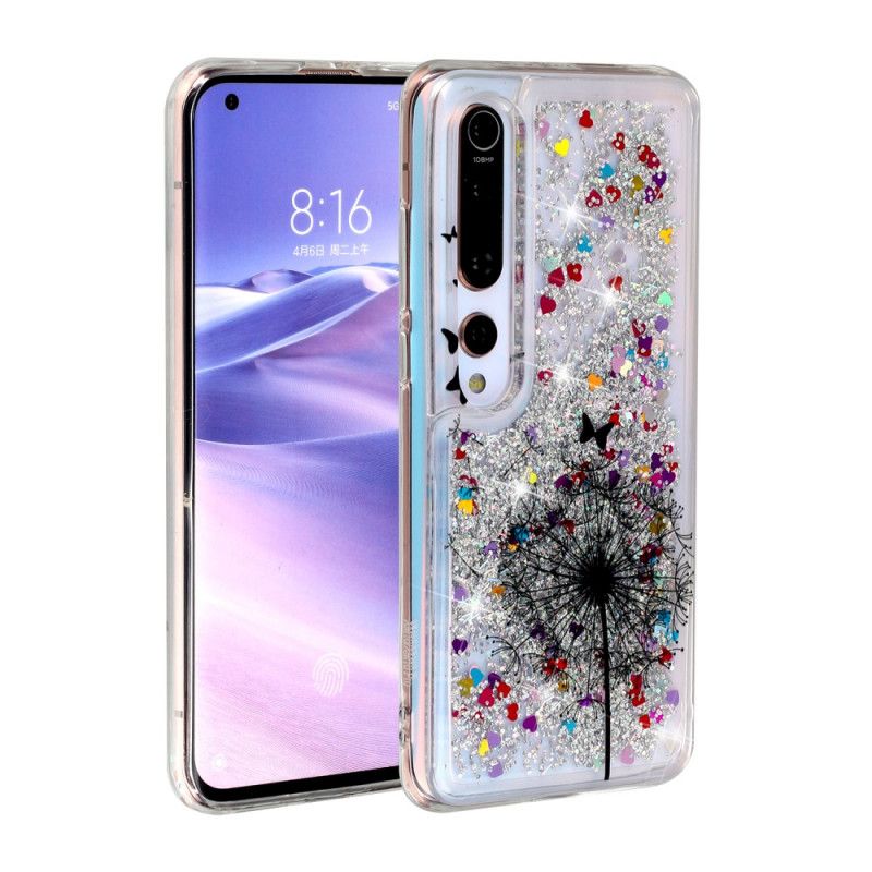 Hülle Xiaomi Mi 10 / 10 Pro Glitzerlöwenzahn