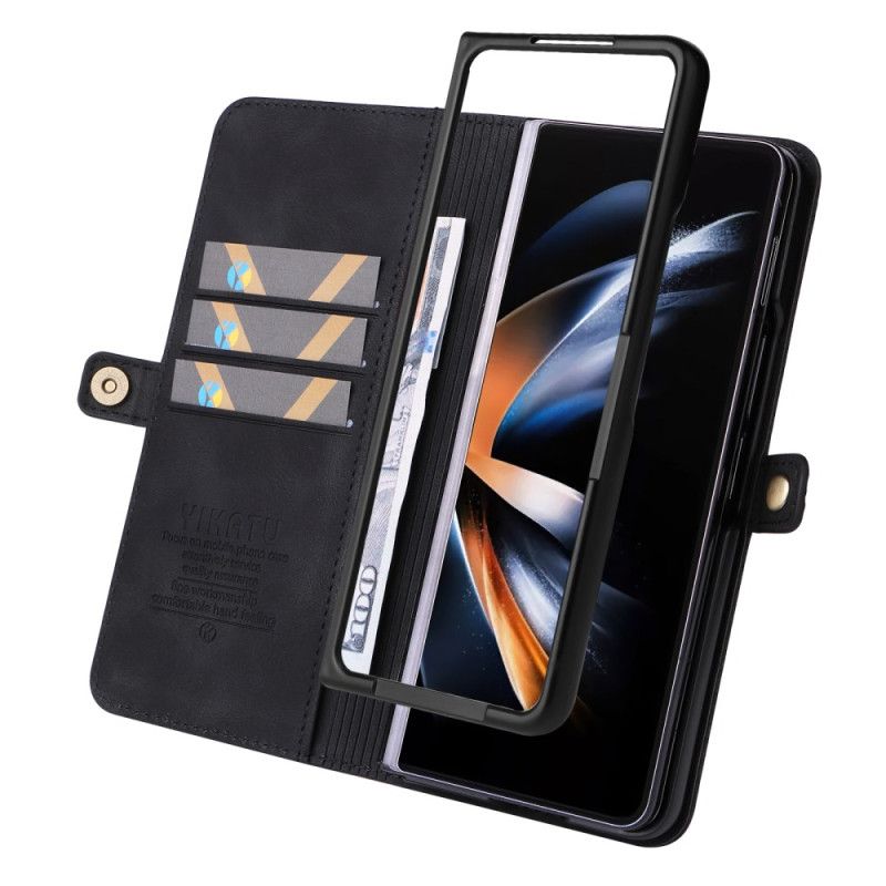 Lederhüllen Samsung Galaxy Z Fold 6 Vintage Yikatu