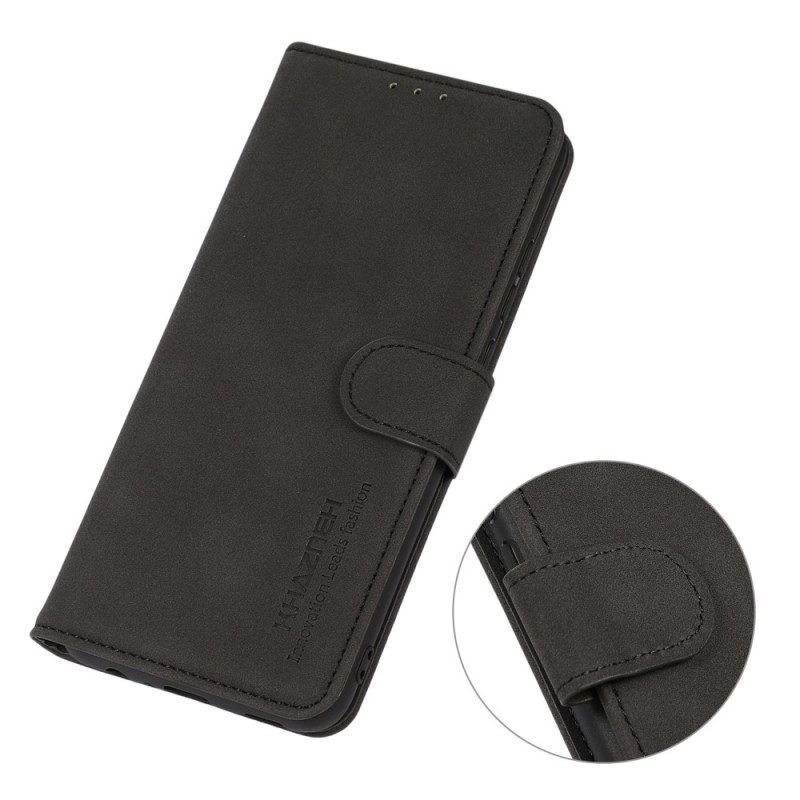 Flip Case Für Xiaomi Redmi Note 12 Pro Khazneh Modischer Ledereffekt