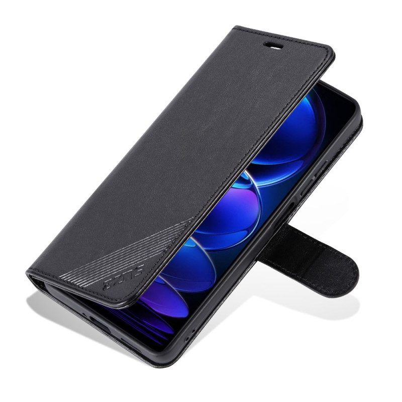 Flip Case Für Xiaomi Redmi Note 12 Pro Ledereffekt