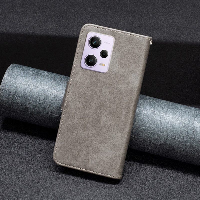 Flip Case Für Xiaomi Redmi Note 12 Pro Schrägverschluss
