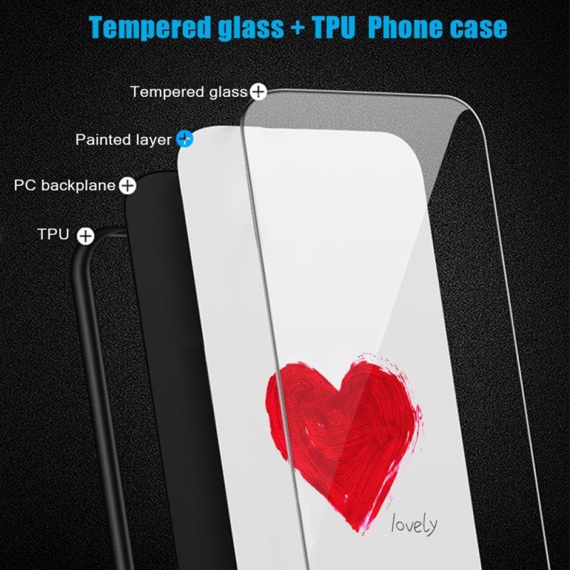Handyhülle Für Xiaomi Redmi Note 12 Pro Pflanzlich Gehärtetes Glas