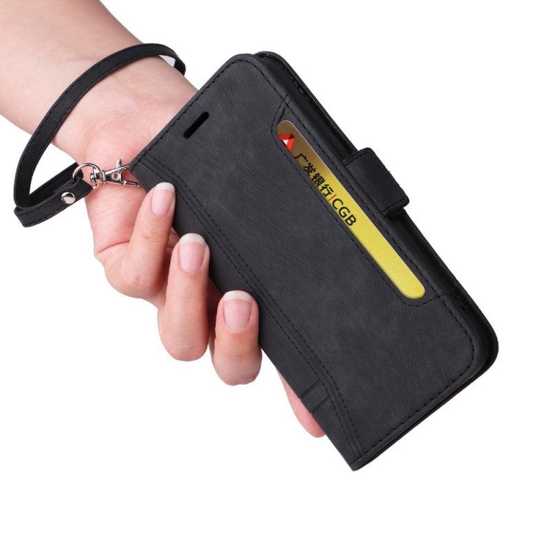 Flip Case Für Samsung Galaxy S23 5G Betopnice Kartenhalter Vorne