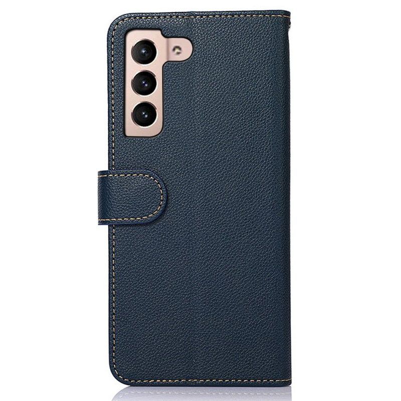 Flip Case Für Samsung Galaxy S23 5G Rfid-khazneh Im Litschi-stil