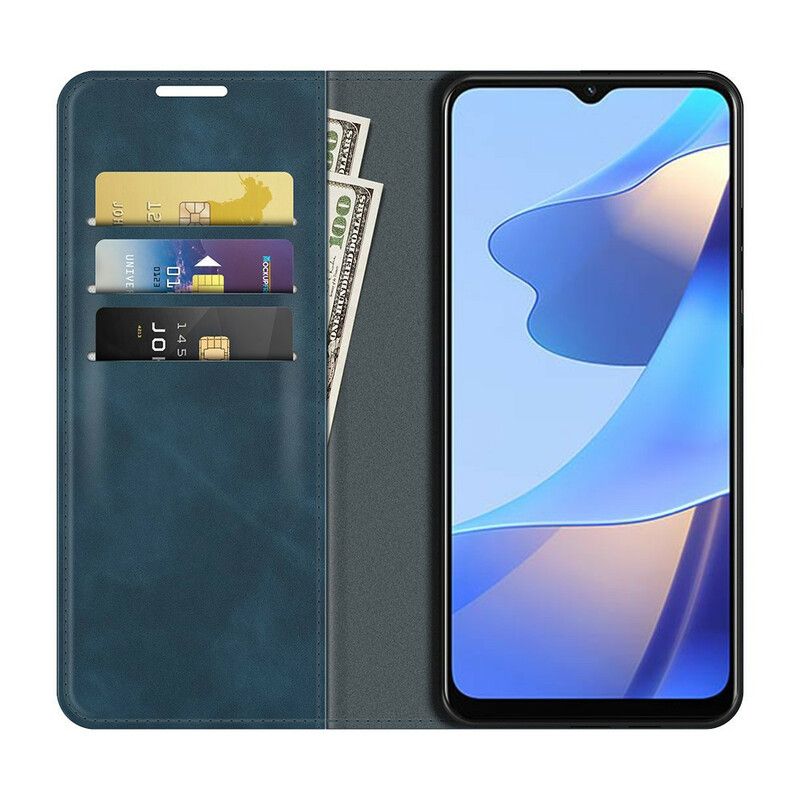 Flip Case Für Oppo A16 / A16s Hautberührung