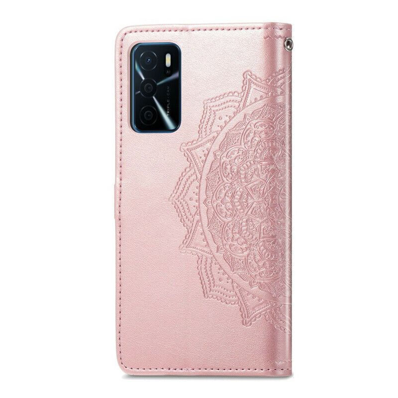 Lederhüllen Oppo A16 / A16s Handyhülle Mandala Mittelalter