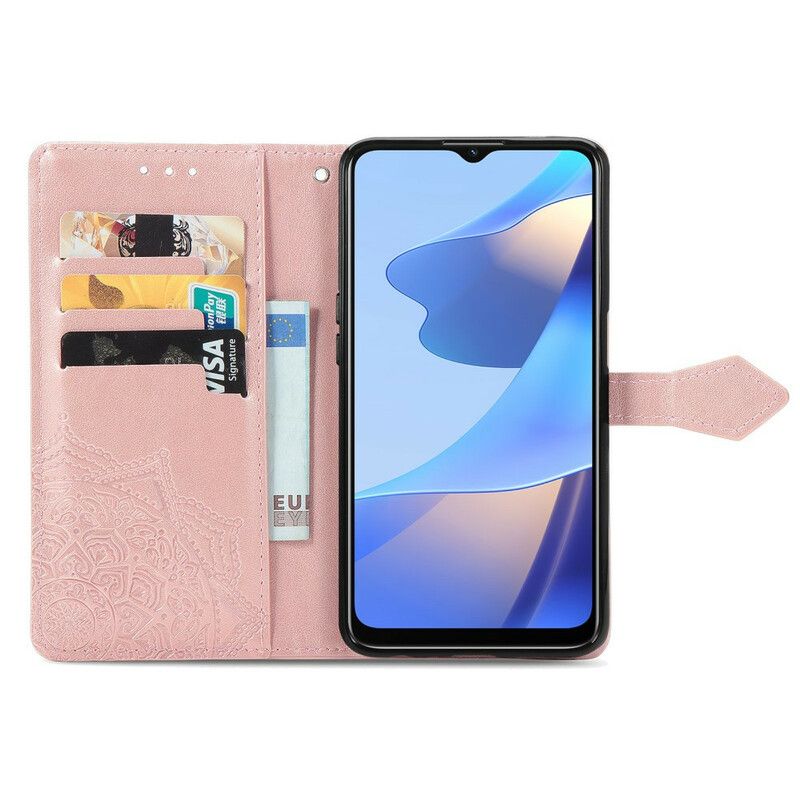 Lederhüllen Oppo A16 / A16s Handyhülle Mandala Mittelalter