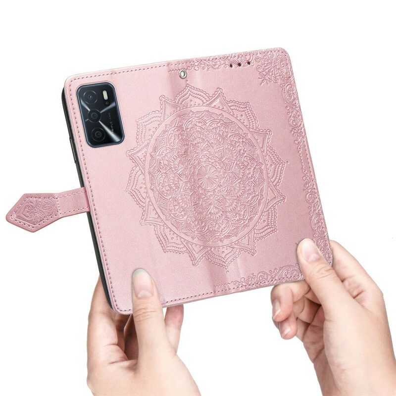 Lederhüllen Oppo A16 / A16s Handyhülle Mandala Mittelalter