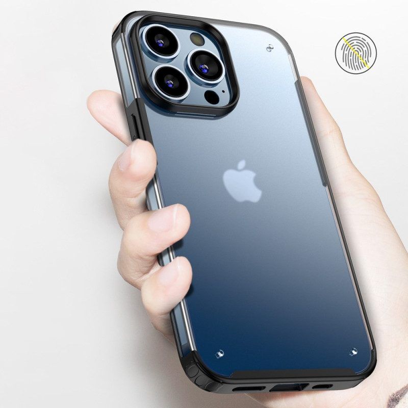 Hülle Für iPhone 14 Pro Max Durchscheinende Silikonkanten