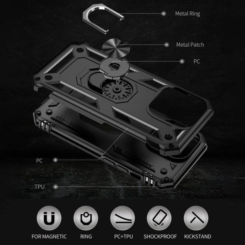 Hülle Für iPhone 14 Pro Max Ringhalterungsdesign