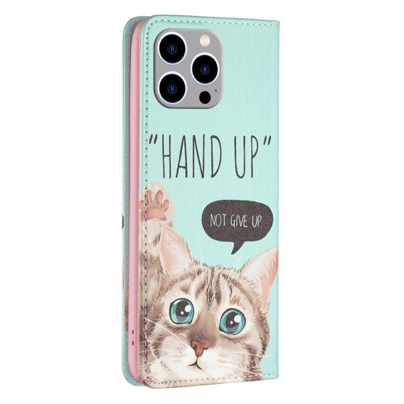 Schutzhülle Für iPhone 14 Pro Max Flip Case Hand-up