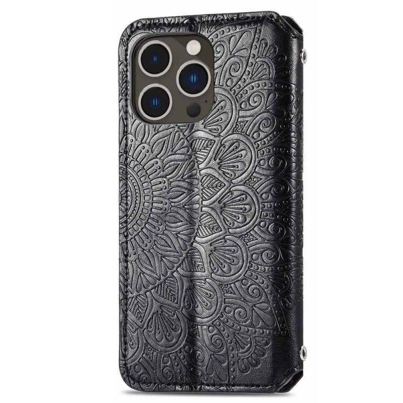 Schutzhülle Für iPhone 14 Pro Max Flip Case Stammesblätter