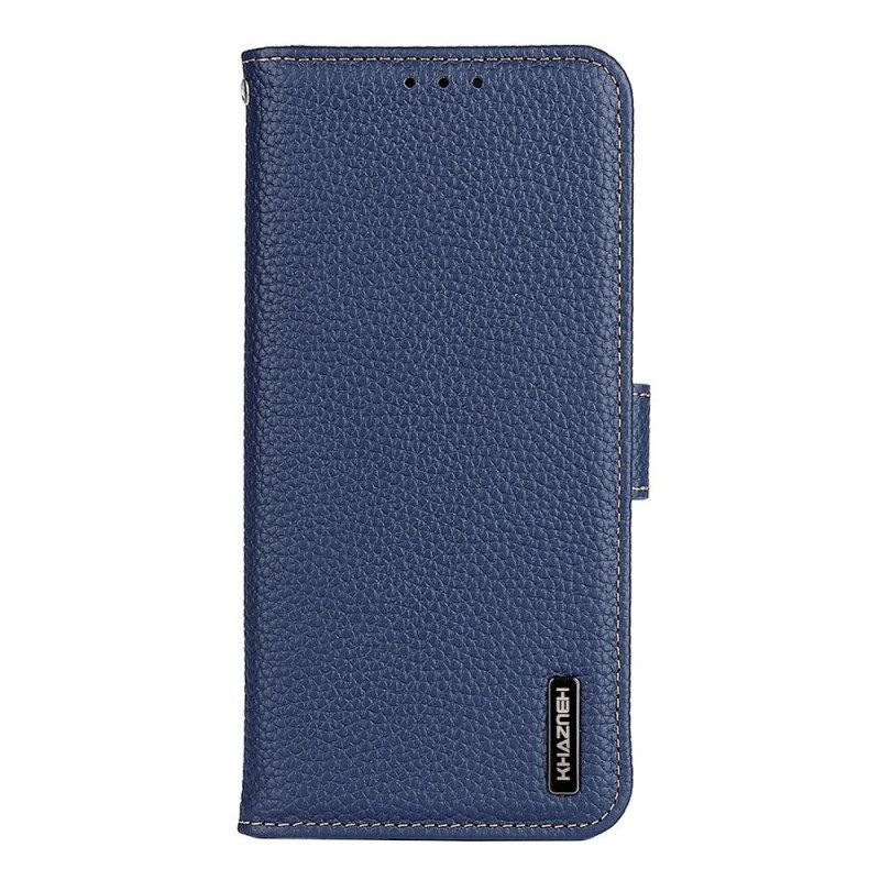 Flip Case Für Sony Xperia 10 IV Khazneh Litschi-leder