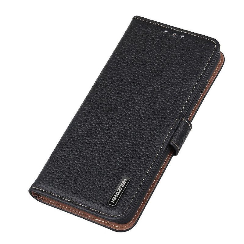 Flip Case Für Sony Xperia 10 IV Khazneh Litschi-leder