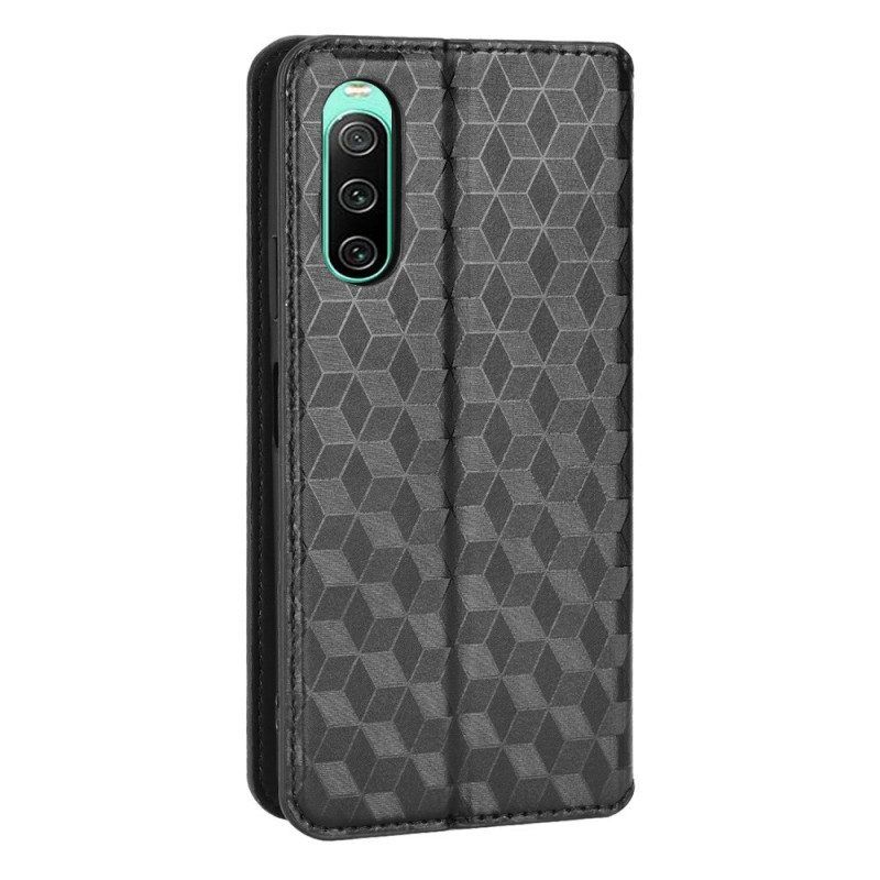 Schutzhülle Für Sony Xperia 10 IV Flip Case 3d-würfel