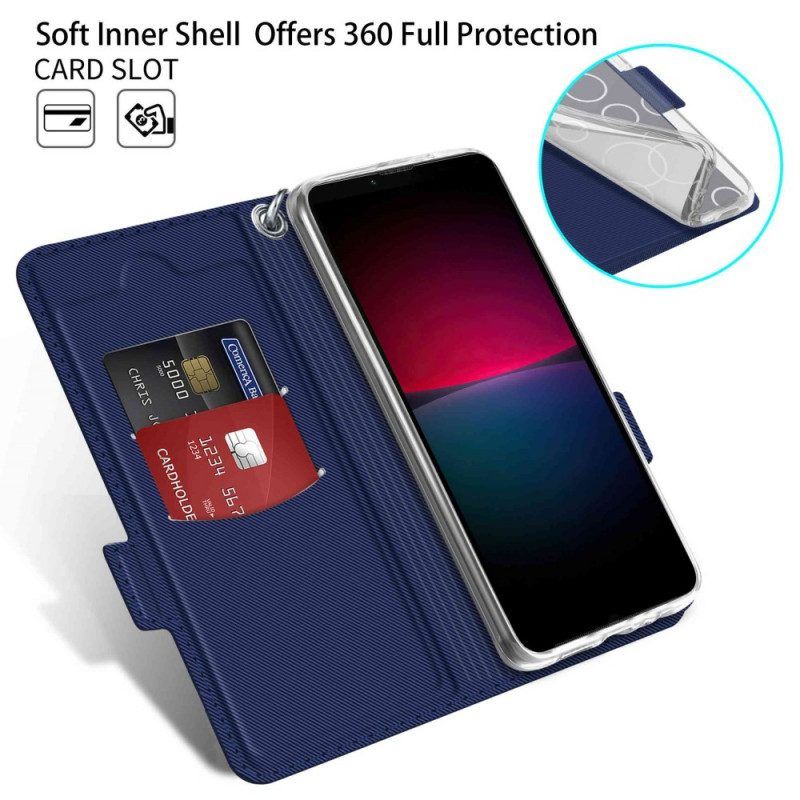 Schutzhülle Für Sony Xperia 10 IV Flip Case Zweifarbiges Baiyu