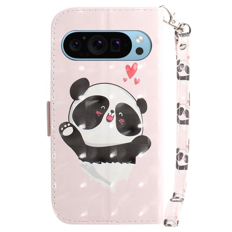 Lederhüllen Google Pixel 9 Pro Panda Love Mit Riemen