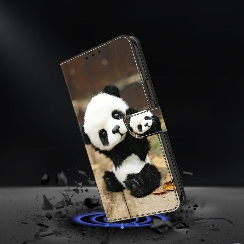 Lederhüllen Google Pixel 9 Pro Panda-muster