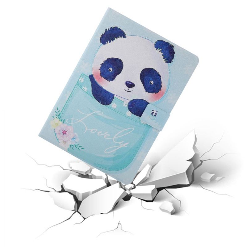 Lederhüllen Samsung Galaxy Tab A 8" (2019) Grün Panda-Serie