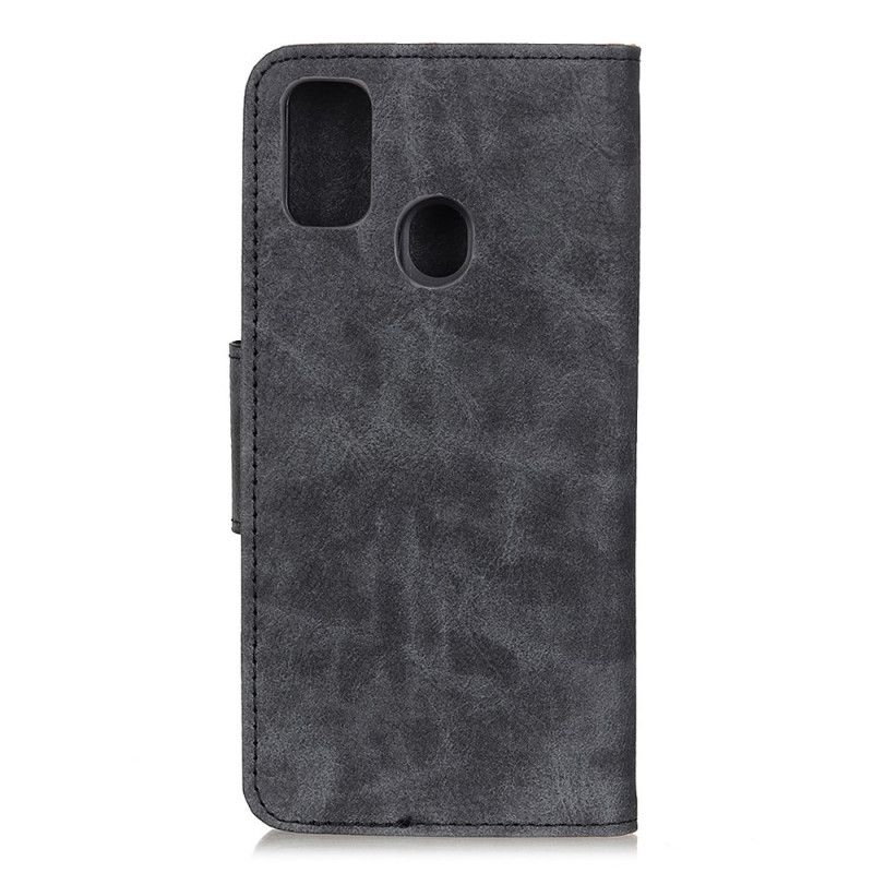 Lederhüllen OnePlus Nord N100 Schwarz Vintage Spaltleder