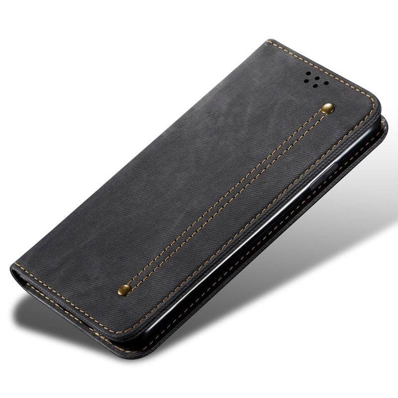 Flip Case Für Xiaomi Redmi Note 13 Pro Plus 5g Jeansstoff