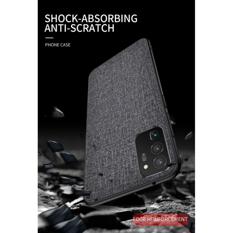 Hülle Für Samsung Galaxy S20 FE Schwarz Stoffdesign