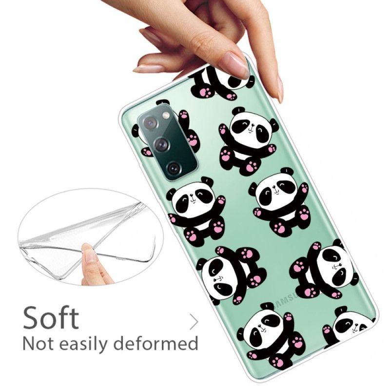 Hülle Samsung Galaxy S20 FE Handyhülle Top-Spaß-Pandas