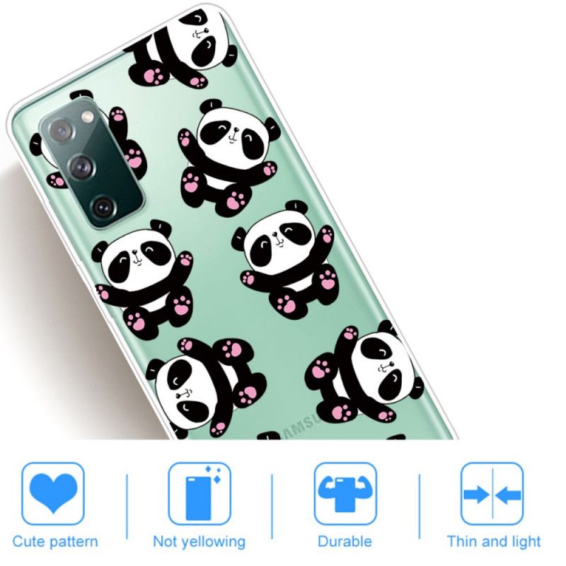 Hülle Samsung Galaxy S20 FE Handyhülle Top-Spaß-Pandas