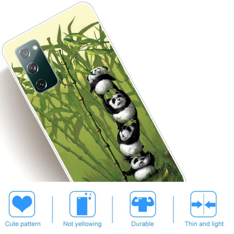 Hülle Samsung Galaxy S20 FE Haufen Pandas