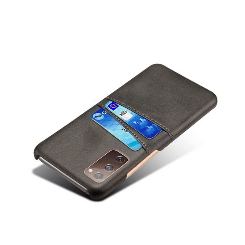 Hülle Samsung Galaxy S20 FE Schwarz Ksq Kartenhalter