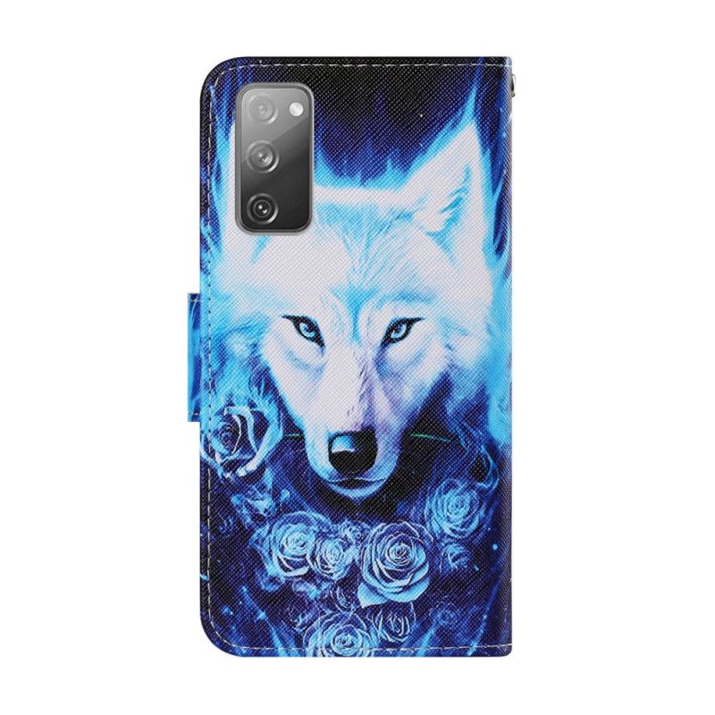 Lederhüllen Samsung Galaxy S20 FE Weißer Wolf