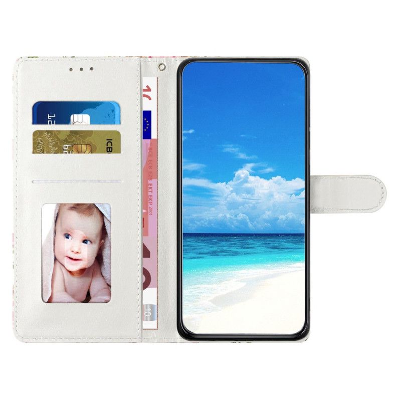 Lederhüllen Oppo A98 5g 3d-aprikosenblume Mit Riemen