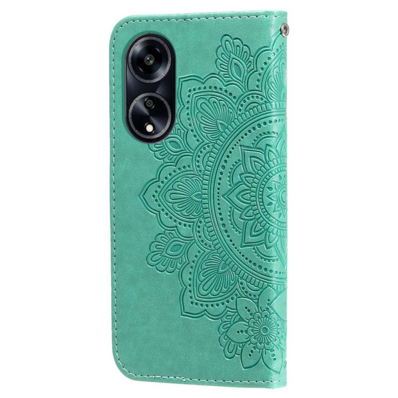 Lederhüllen Oppo A98 5g Mandala-druck Mit Riemen