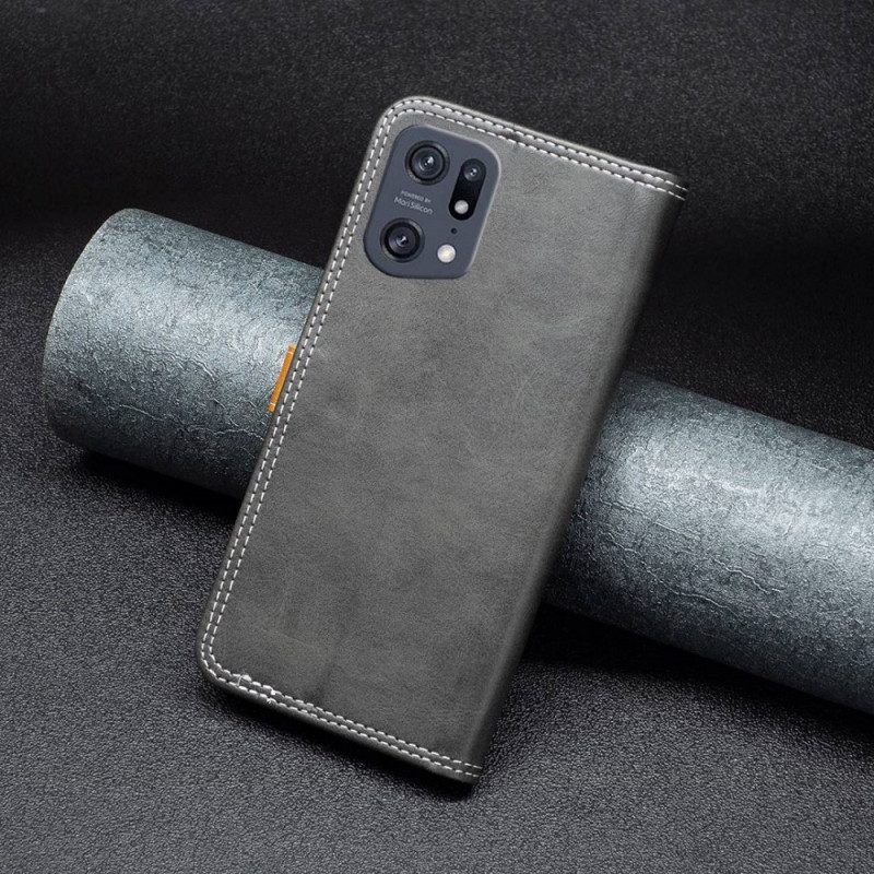 Flip Case Für Oppo Find X5 Pro Binfen-farbband